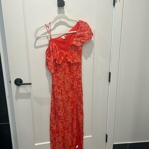 High slit off the shoulder Amuse Society dress